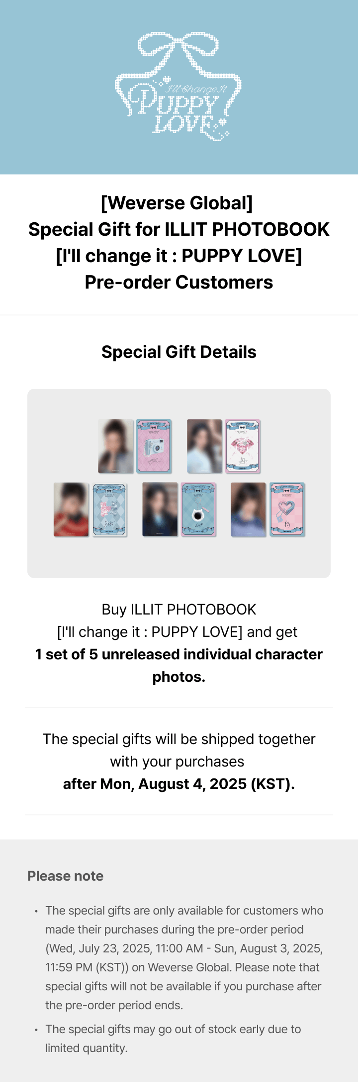 【预购】ILLIT<i change it puppy love :="">摄影集</i>