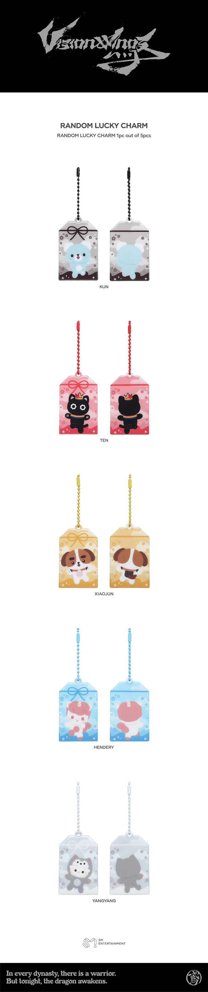 [PREORDER 25/8 CLOSED] WAYV [Vision Wings] OFFICIAL MD RANDOM LUCKY CHARM