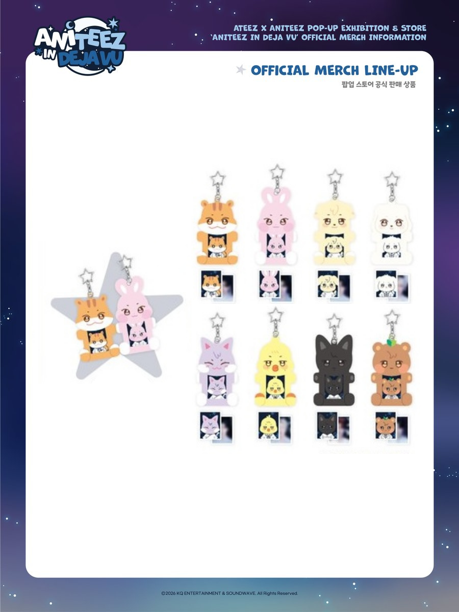 [PREORDER OFFLINE PROXY] ATEEZ [ANITEEZ IN Deja Vu] ACRYLIC MAGNETIC ID PHOTO HOLDER