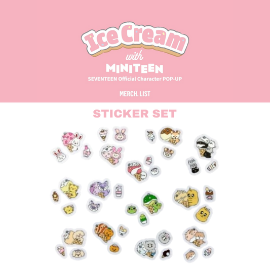 [OFFLINE PROXY] SEVENTEEN <Ice Cream with MINITEEN> Official Merch STICKER SET