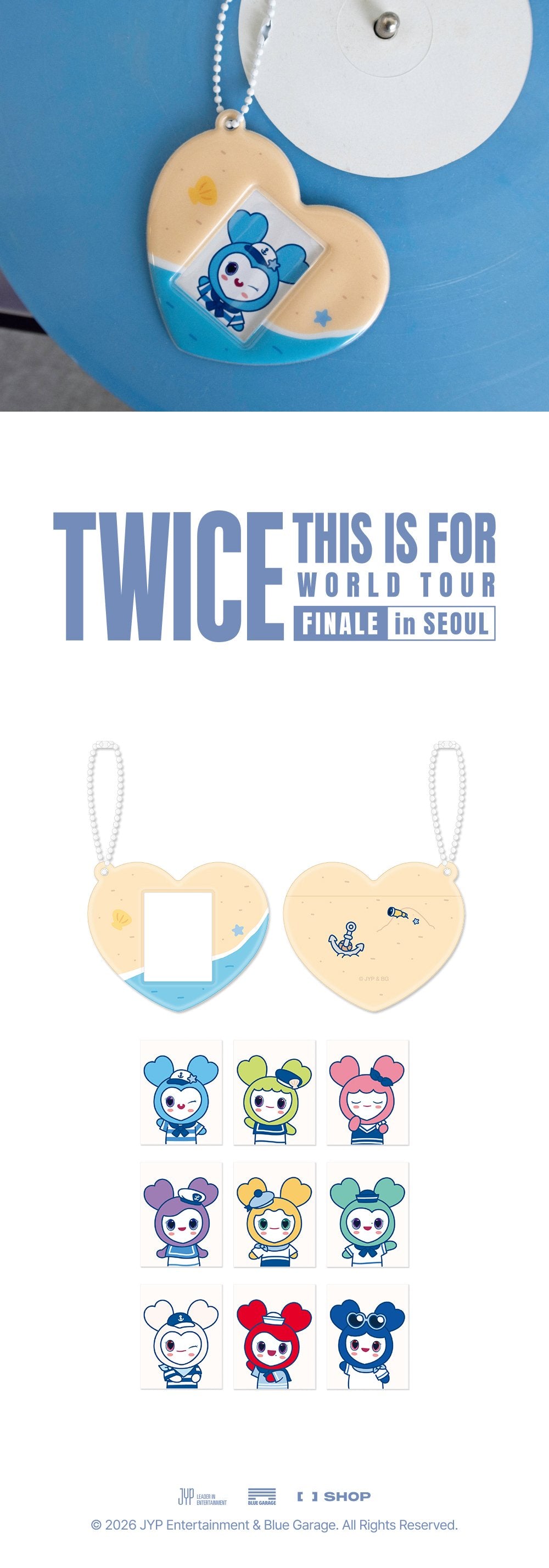 [PREORDER 25/7 CLOSED] TWICE <THIS IS FOR> WORLD TOUR FINALE LOVELY ID PHOTO HOLDER SET (19 POINTS)