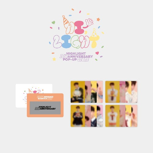 HIGHLIGHT 15TH ANNIVERSARY POP-UP STORE <HI, LIGHT> LUCKY MESSAGE SCRATCH CARD