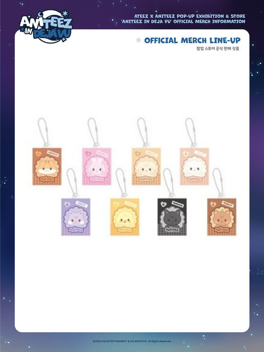 [PREORDER OFFLINE PROXY] ATEEZ [ANITEEZ IN Deja Vu] RANDOM MINIATURE KEYRING