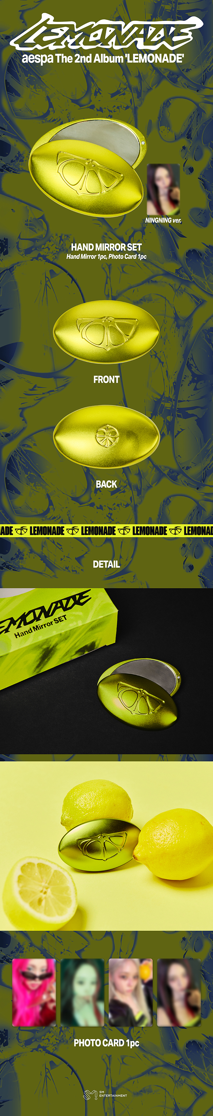 [PREORDER 13/6 CLOSE] AESPA <MAKE IT LEMONADE> OFFICIAL MD HAND MIRROR SET