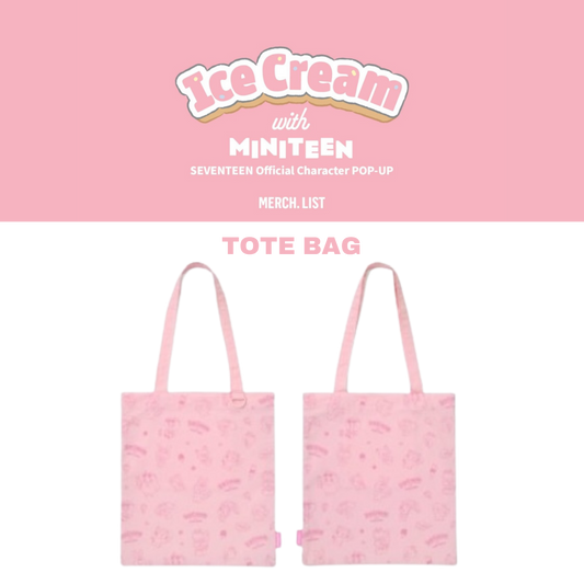 [OFFLINE PROXY] SEVENTEEN <Ice Cream with MINITEEN> Official Merch TOTE BAG