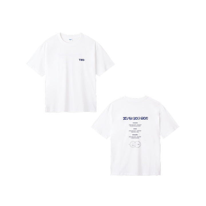 [PREORDER 6/8 CLOSED] TWS <24/7:FOR:YOU> IN JAPAN S/S T-SHIRT (WHITE)