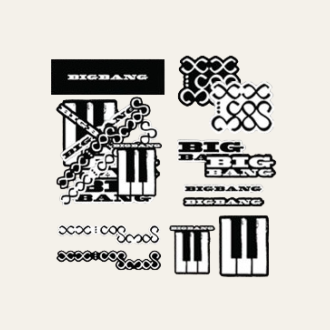 [PREORDER OFFLINE PROXY] BIGBANG [20TH ANNIVERSARY MEDIA EXHIBITION] REMOVABLE STICKER SET