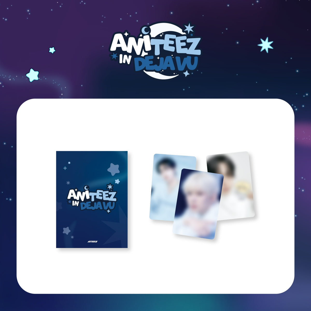 [PREORDER 4/9 CLOSED] ATEEZ [ANITEEZ IN Deja Vu] RANDOM TRADING CARD
