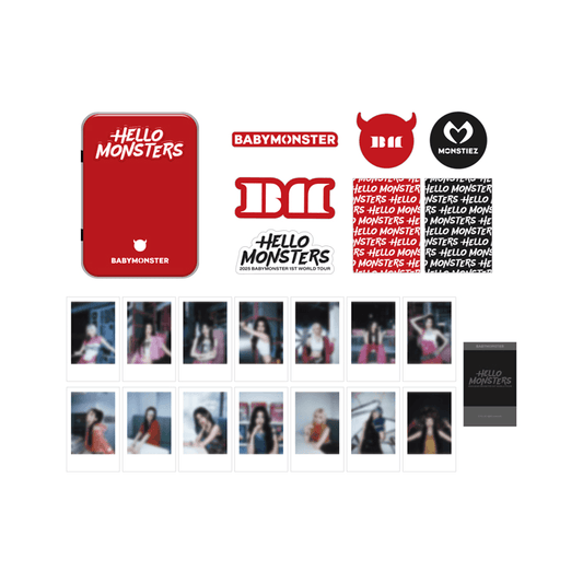 BABYMONSTER <HELLO MONSTER> TIN CASE + INSTANT PHOTO + STICKER SET
