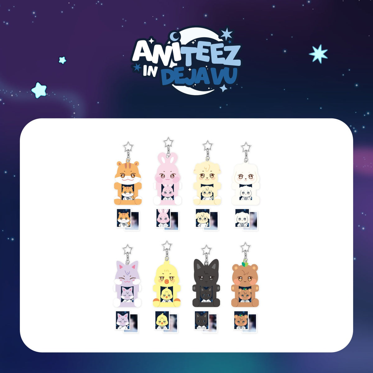 [PREORDER 4/9 CLOSED] ATEEZ [ANITEEZ IN Deja Vu] ACRYLIC MAGNETIC ID PHOTO HOLDER