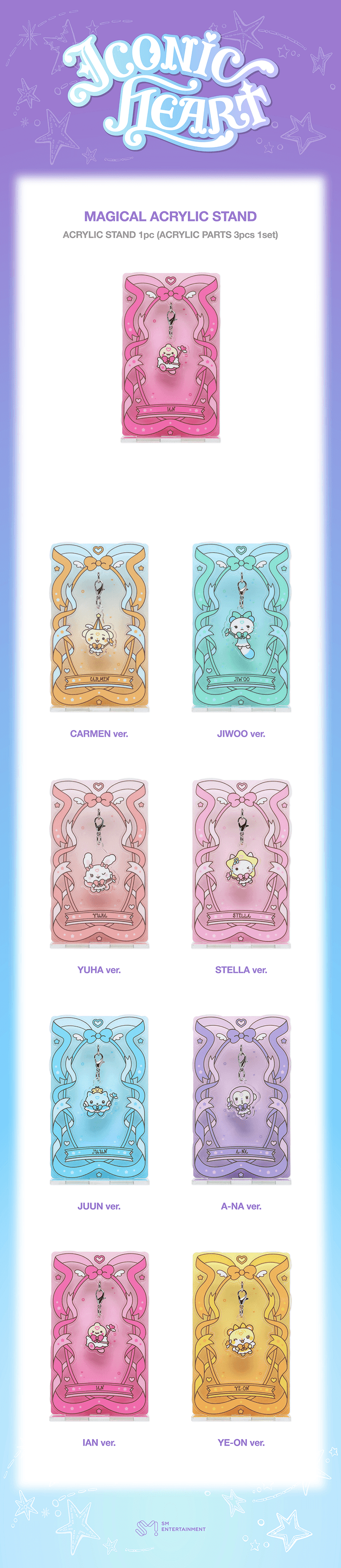 [PREORDER 31/10 CLOSED] HEARTS2HEARTS [ICONIC HEART] OFFICIAL MD MAGICAL ACRYLIC STAND