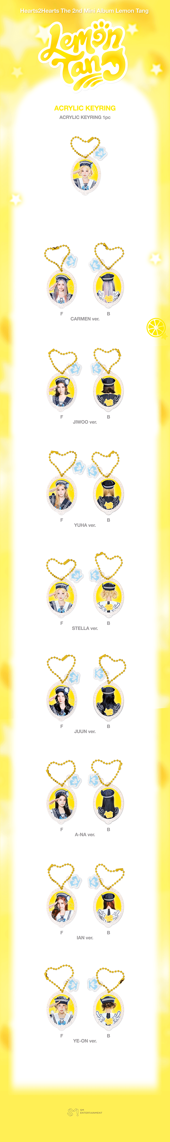[PREORDER 20/7 CLOSED] HEARTS2HEARTS <LEMON TANG> OFFICIAL MERCH ACRYLIC KEYRING