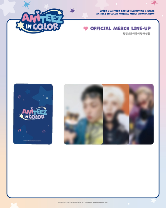 [OFFLINE PROXY 1/5 CLOSE] ATEEZ <ANITEEZ IN COLOR> RANDOM TRADING CARD