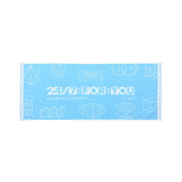 [PREORDER 6/8 CLOSED] TWS <24/7:FOR:YOU> IN JAPAN JACQUARD FACE TOWEL
