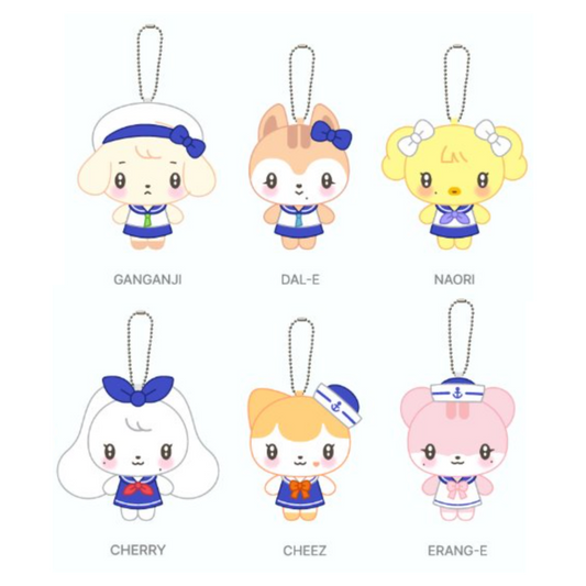 [PREORDER OFFLINE PROXY] IVE <DIVE INTO MINIVE> OFFICIAL MD MINIVE MARINE LOOK PLUSH KEYRING (26 POINTS)