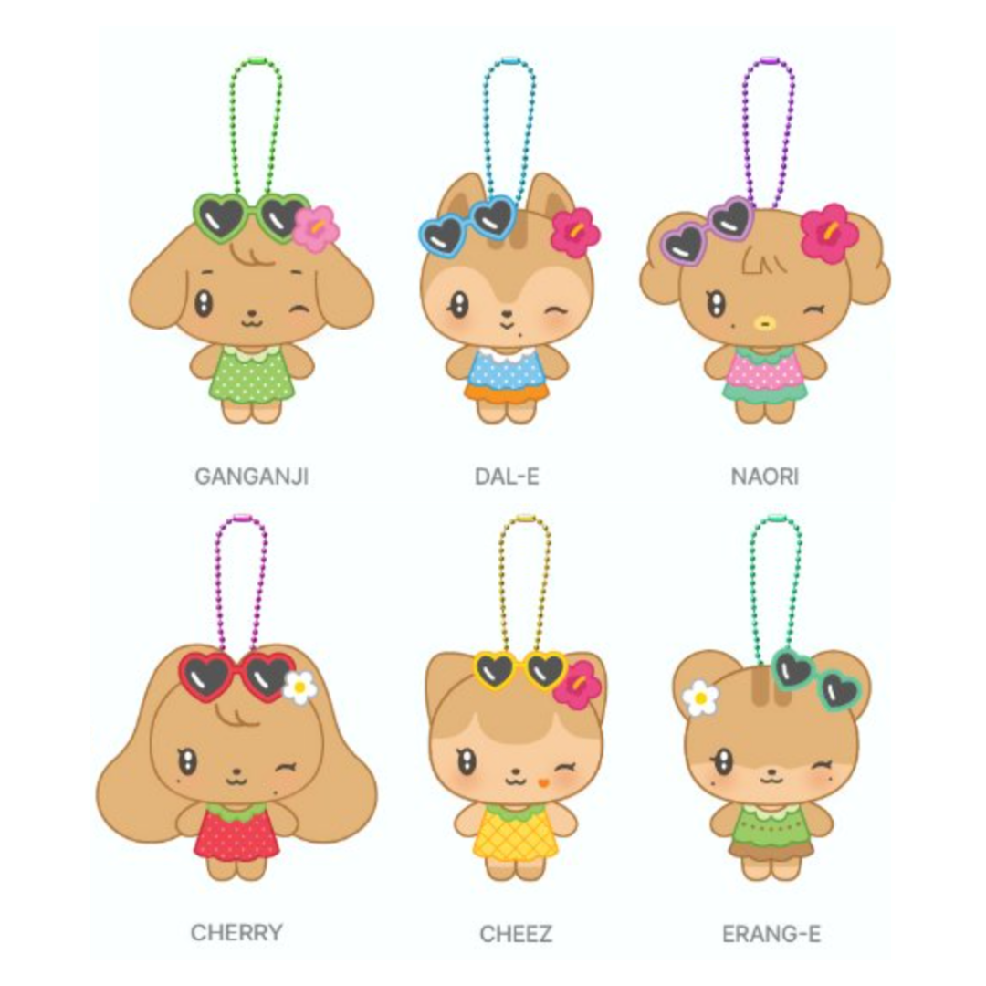 [PREORDER OFFLINE PROXY] IVE <DIVE INTO MINIVE> OFFICIAL MD RANDOM TANNING MINIVE PLUSH KEYRING (25 POINTS)