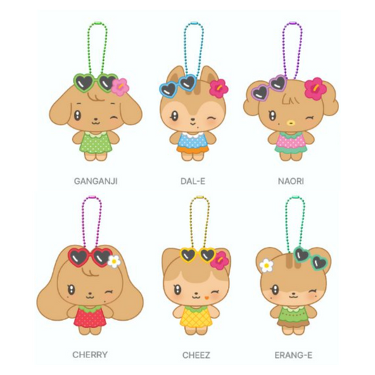 [PREORDER OFFLINE PROXY] IVE <DIVE INTO MINIVE> OFFICIAL MD RANDOM TANNING MINIVE PLUSH KEYRING (25 POINTS)