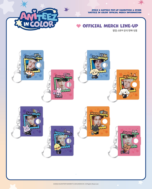 [OFFLINE PROXY 1/5 CLOSE] ATEEZ <ANITEEZ IN COLOR> MINI ALBUM KEYRING