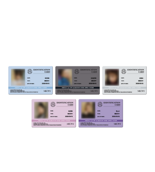 MEOVV <MY EYES OPEN VVIDE> OFFICIAL MD STUDENT ID CARD