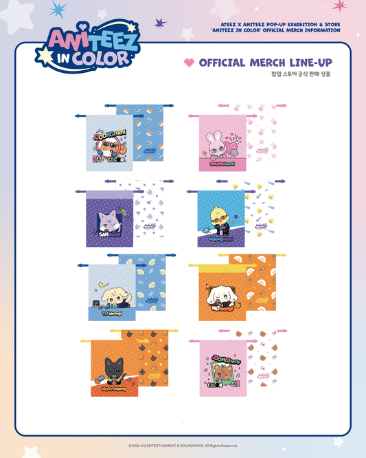 [OFFLINE PROXY 1/5 CLOSE] ATEEZ <ANITEEZ IN COLOR> ANITEEZ COLOR POUCH