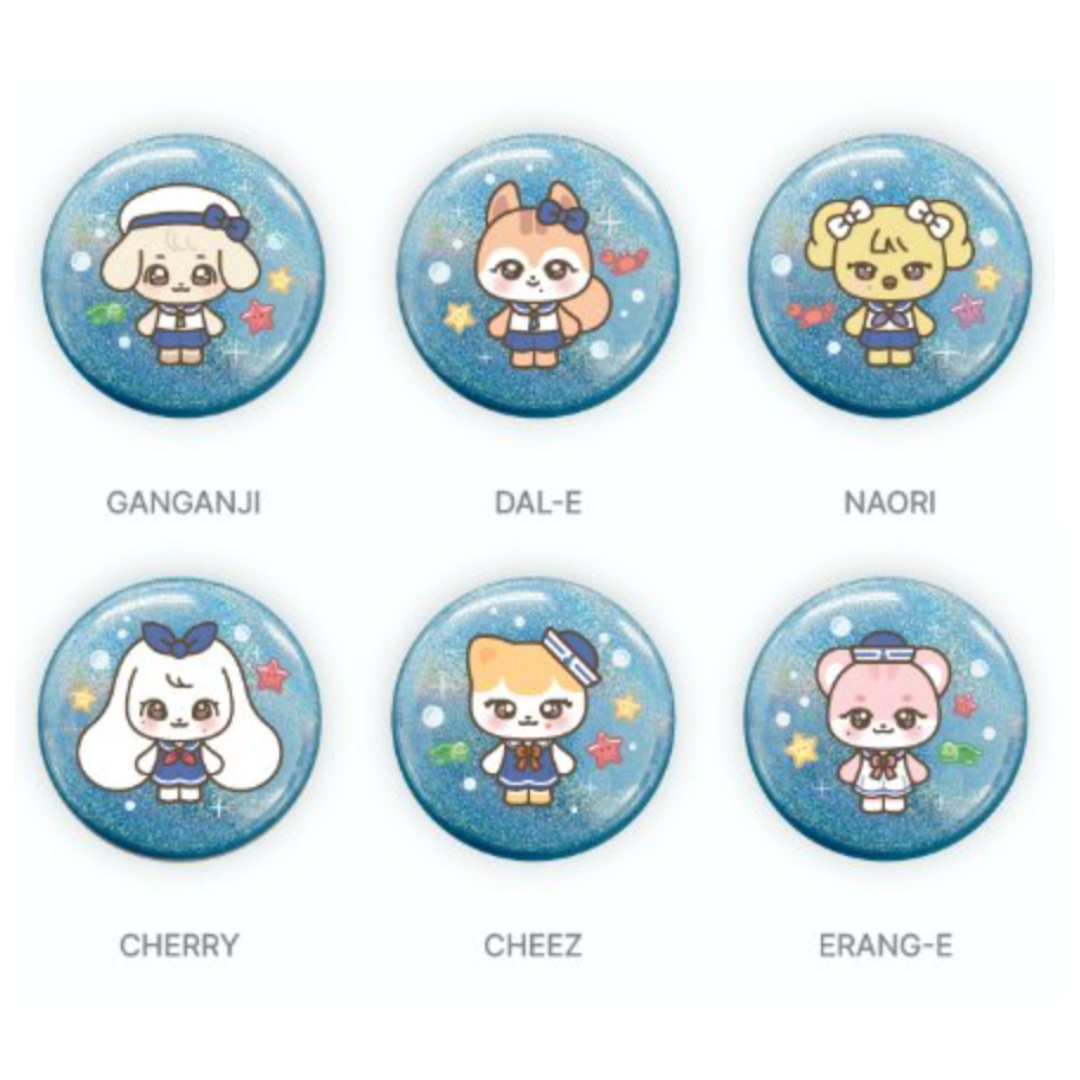 [PREORDER OFFLINE PROXY] IVE <DIVE INTO MINIVE> OFFICIAL MD RANDOM MINIVE PIN-BUTTON (6 POINTS)