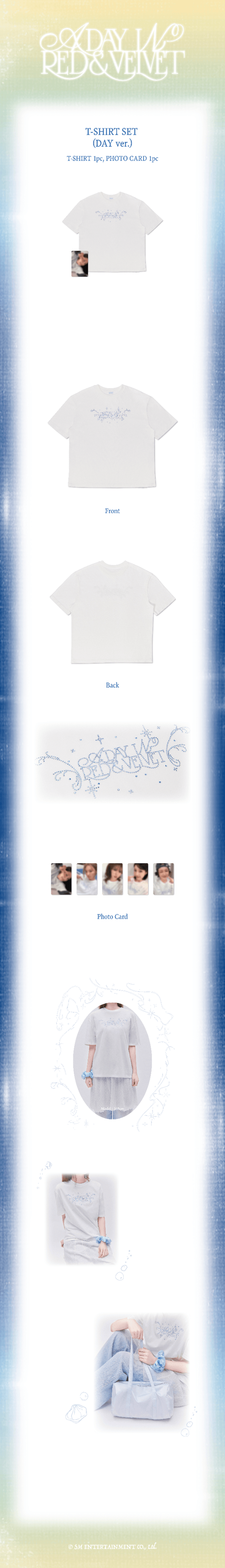 [PREORDER] RED VELVET <A Day in Red & Velvet> FAN-CON T-SHIRT SET_DAY ver.