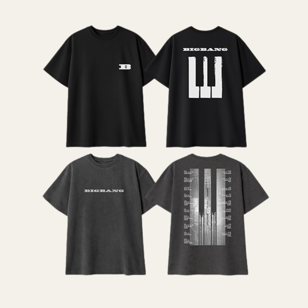 [PREORDER OFFLINE PROXY] BIGBANG 2026-2027 WORLD TOUR [XX : COSMOS] T-SHIRT (BLACK / CHARCOAL)