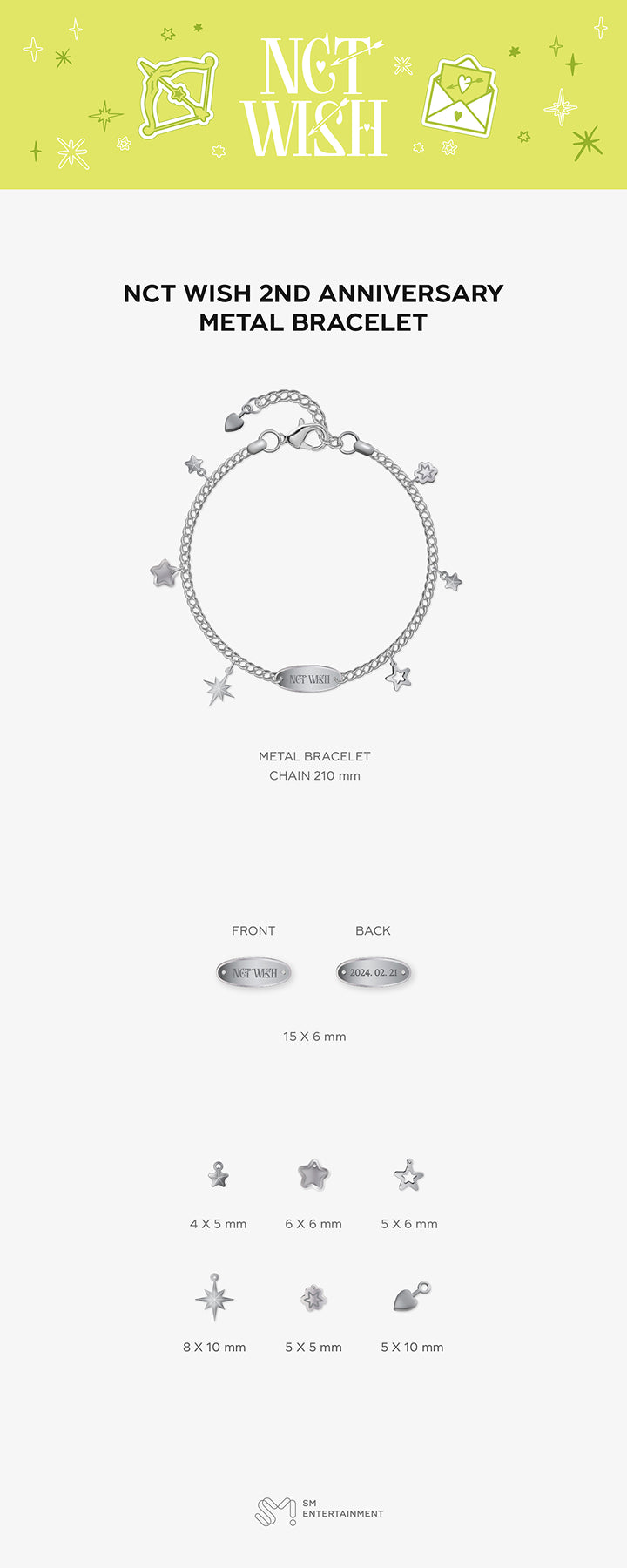 [PREORDER 24/2 CLOSED] NCT WISH <2ND ANNIVERSARY MD> METAL BRACELET