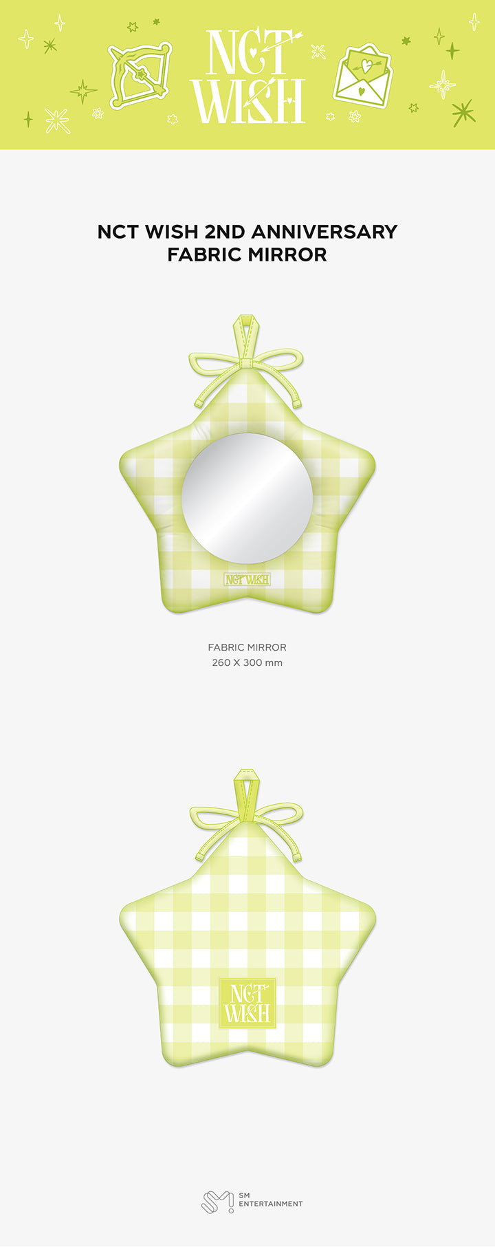 [PREORDER 24/2 CLOSED] NCT WISH <2ND ANNIVERSARY MD> FABRIC MIRROR