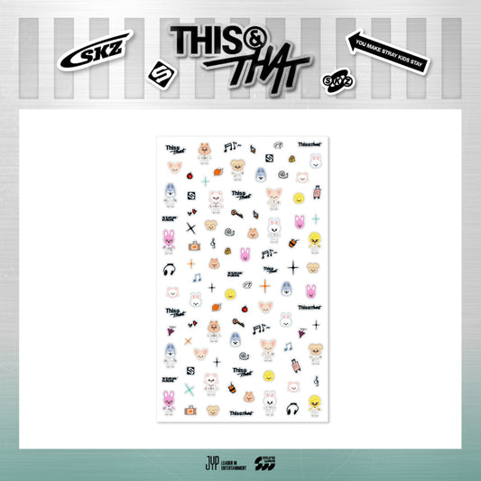 [PREORDER 19/8 CLOSED] STRAY KIDS <THIS & THAT> POP-UP STORE SKZOO MICRO STICKER (10 POINTS)