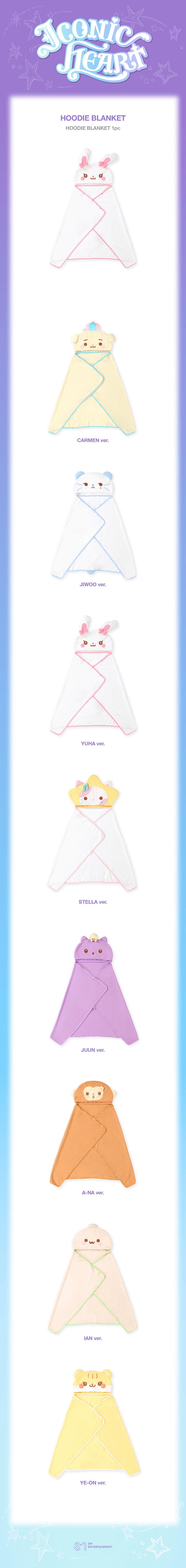 [PREORDER 31/10 CLOSED] HEARTS2HEARTS [ICONIC HEART] OFFICIAL MD HOODIE BLANKET