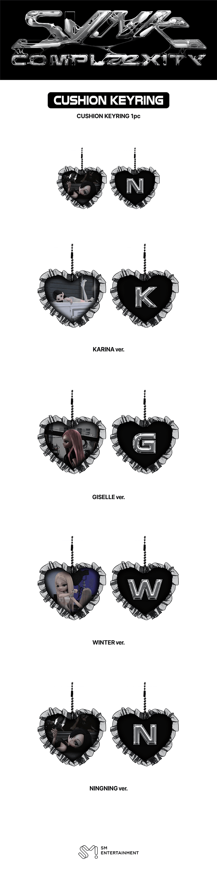 [PREORDER 12/8 CLOSED] AESPA <LIVE TOUR -SYNK : COMPLaeXITY> CUSHION KEYRING