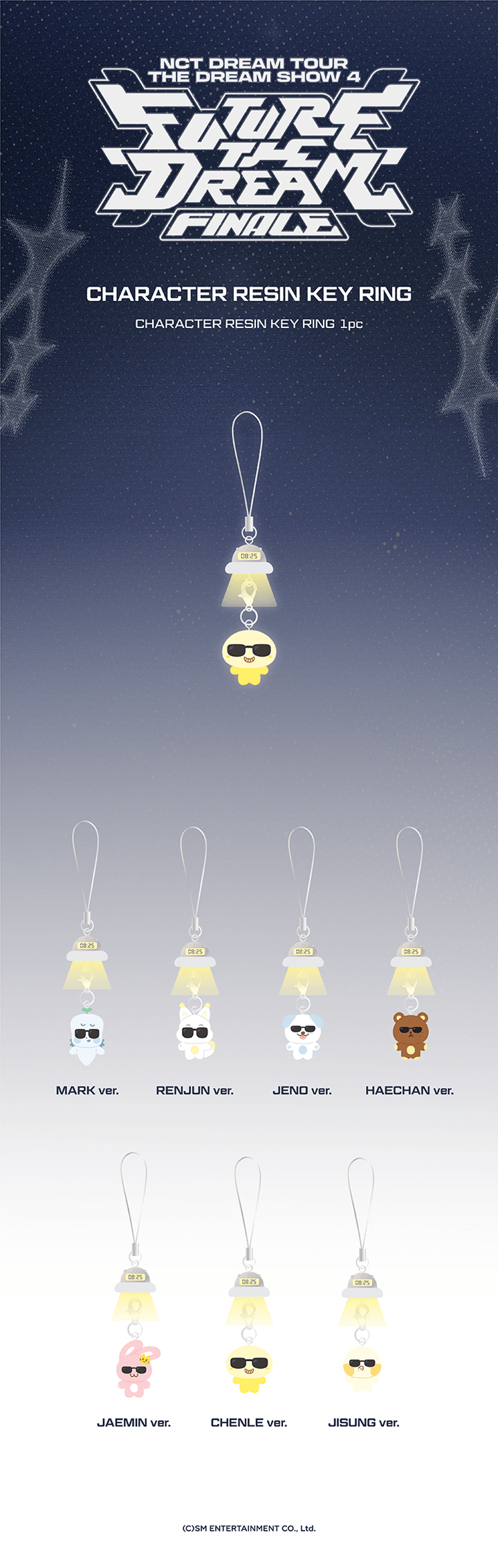 [PREORDER 7/4 CLOSED] NCT DREAM <THE DREAM SHOW 4 : FUTURE THE DREAM FINALE> CHARACTER RESIN KEY RING