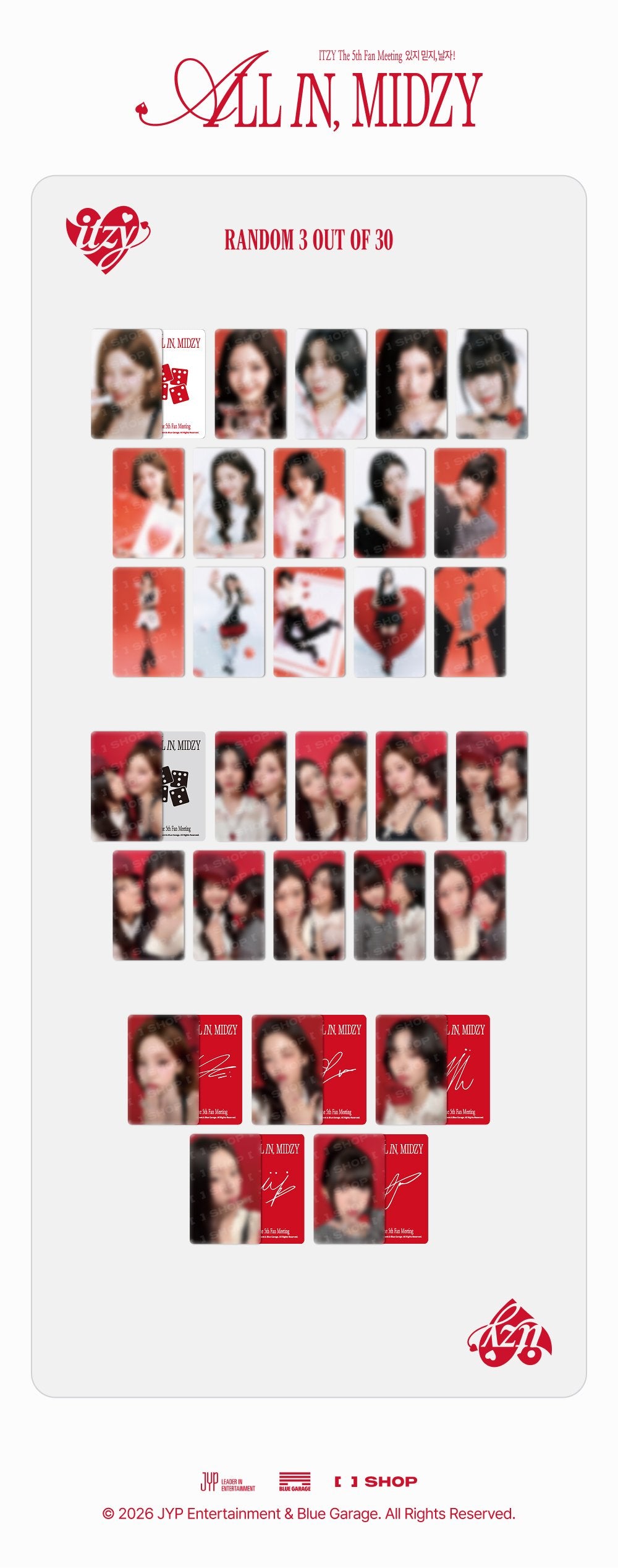 [PREORDER 16/8] ITZY <ALL IN, MIDZY> TRADING CARD (6 POINTS)
