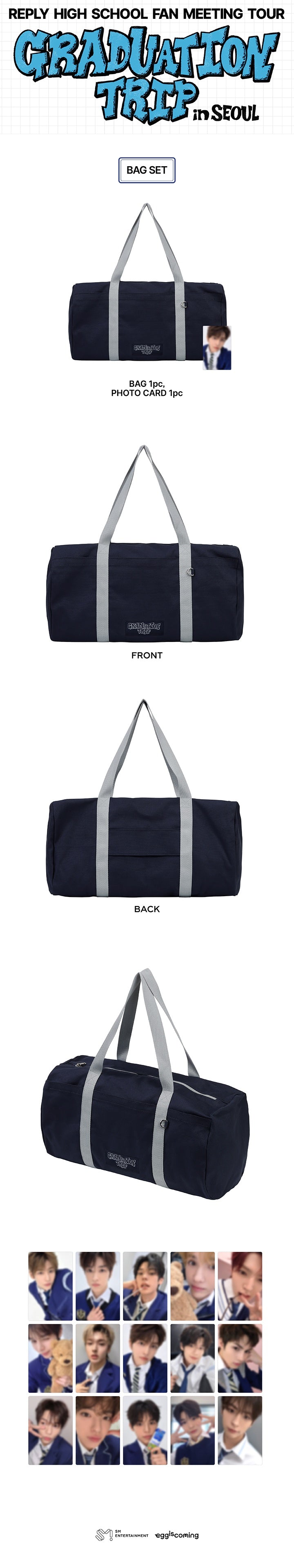 [PREORDER 4/5 CLOSE] SMTR25 <Graduation Trip in SEOUL> BAG SET