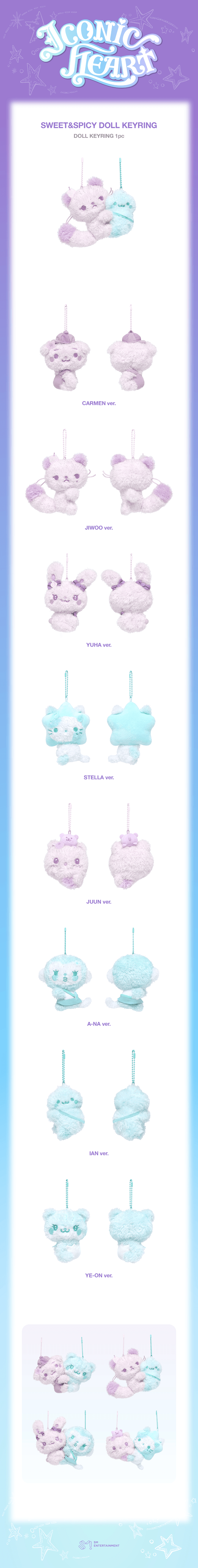 [PREORDER 31/10 CLOSED] HEARTS2HEARTS [ICONIC HEART] OFFICIAL MD SWEET&SPICY DOLL KEYRING