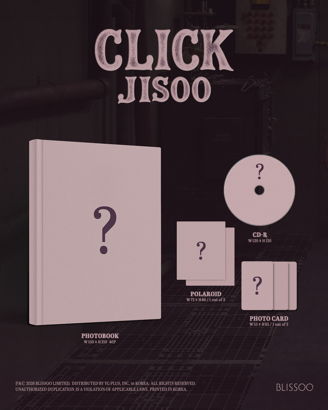 [PREORDER] JISOO [CLICK] PHOTOBOOK VER