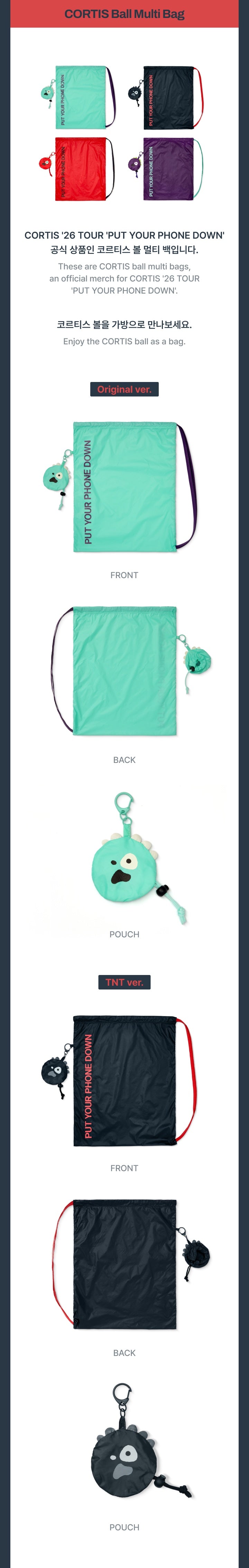 [PREORDER] CORTIS <PUT YOUR PHONE DOWN> OFFICIAL MERCH CORTIS Ball Multi Bag