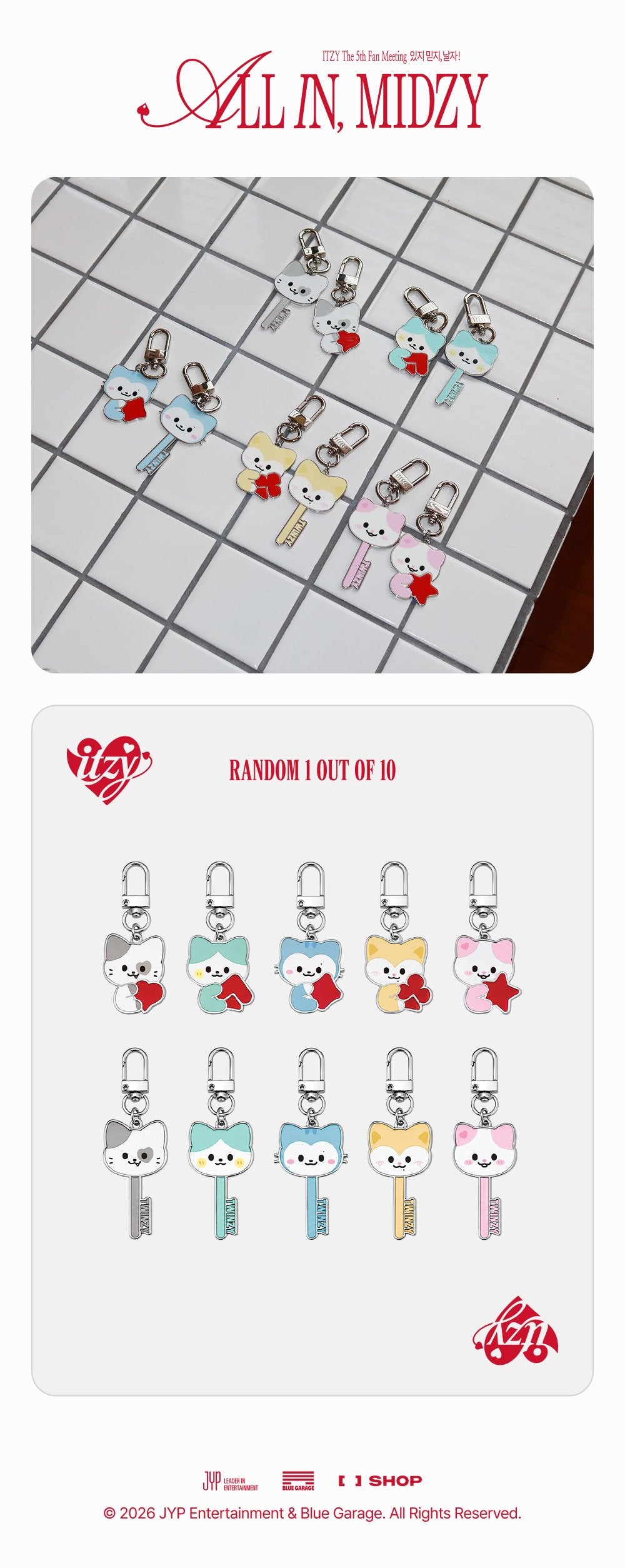 [PREORDER 16/8] ITZY <ALL IN, MIDZY> TWINZY SECRET METAL CHARM (15 POINTS)