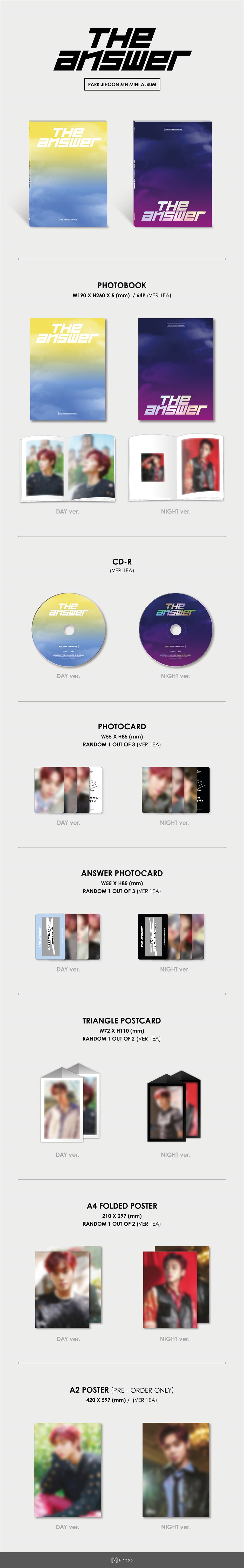 [PREORDER] PARK JIHOON <THE ANSWER>