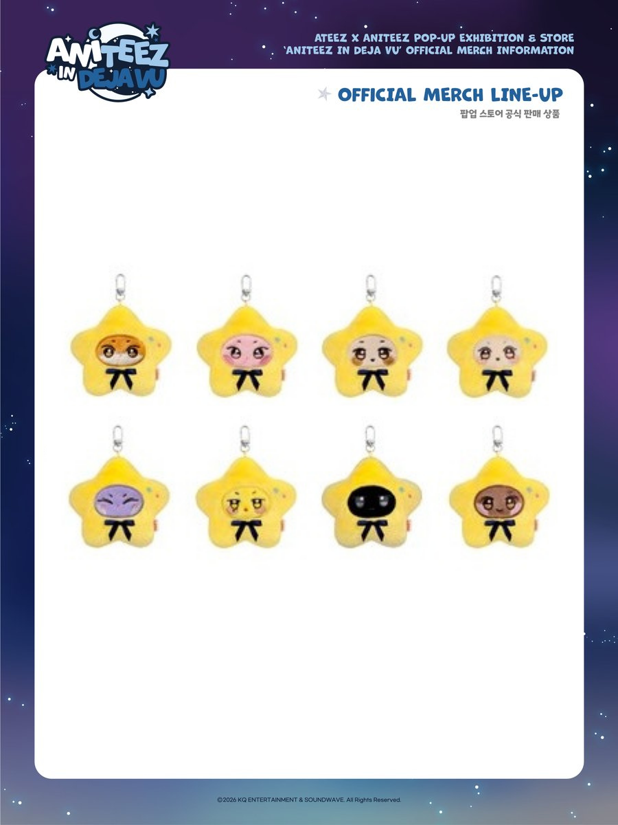 [PREORDER OFFLINE PROXY] ATEEZ [ANITEEZ IN Deja Vu] STAR ANITEEZ KEYRING