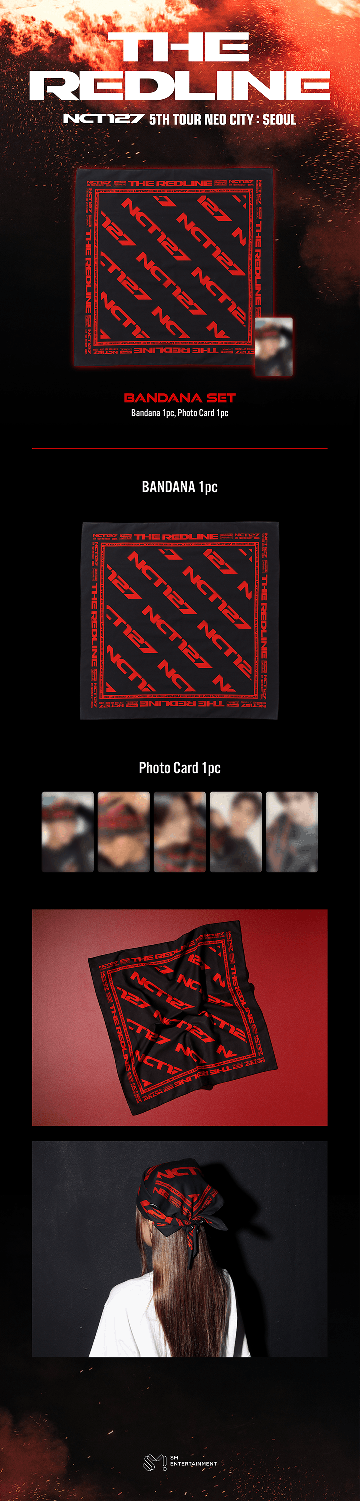 [PREORDER 21/9 CLOSED] NCT 127 [NEO CITY SEOUL: THE REDLINE] BANDANA SET