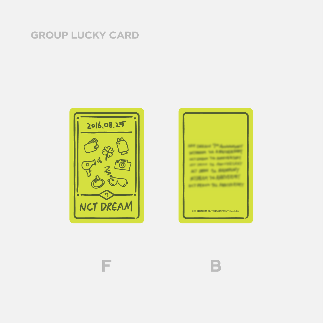 NCT DREAM <7TH ANNIVERSARY> LUCKY CARD SET