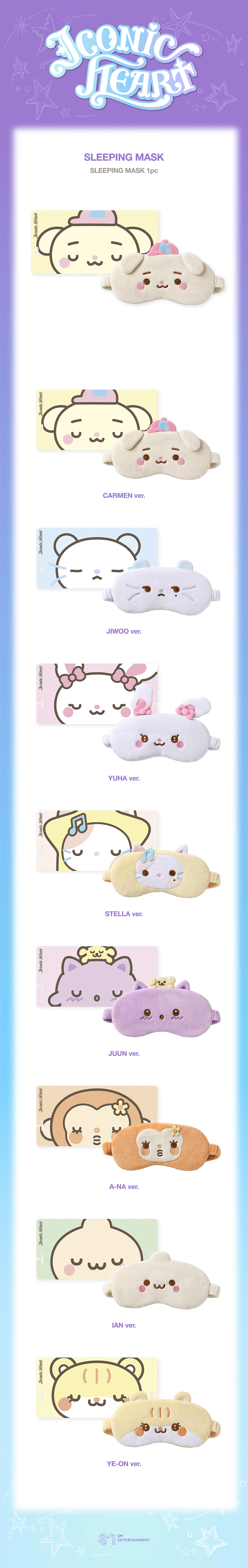 [PREORDER 31/10 CLOSED] HEARTS2HEARTS [ICONIC HEART] OFFICIAL MD SLEEPING MASK