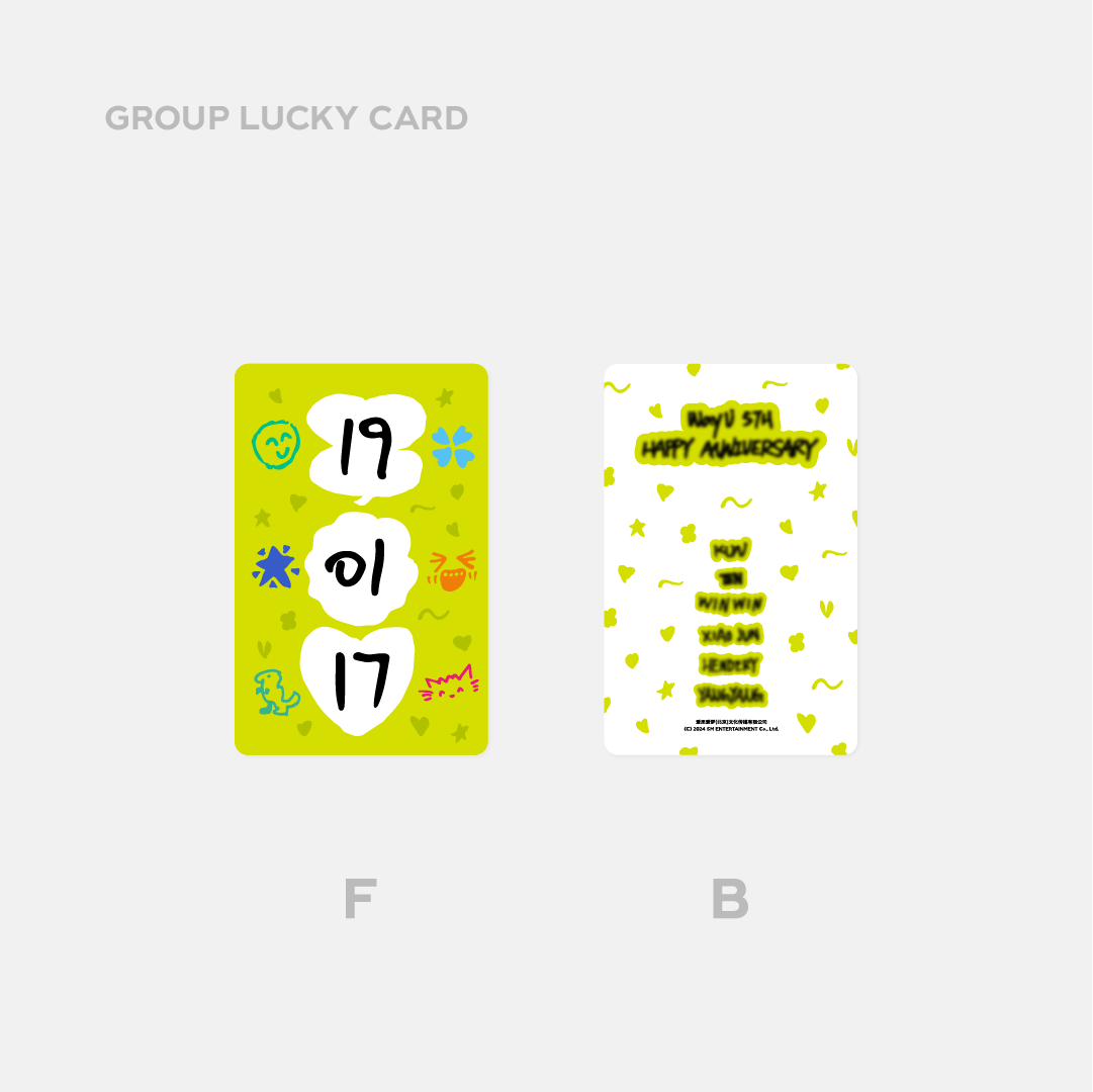 WAYV <5th Anniversary> LUCKY CARD SET