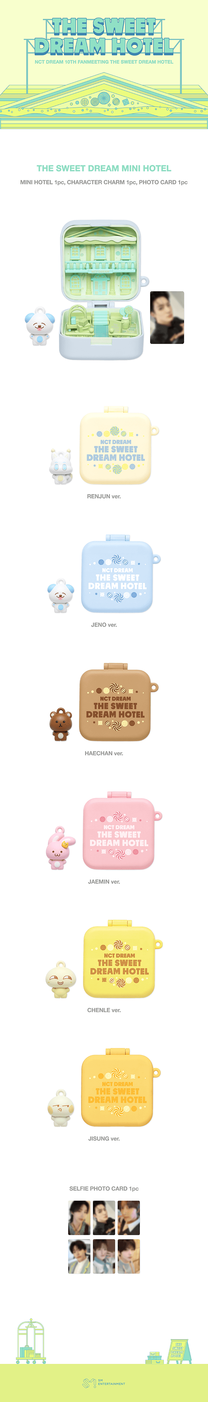 [PREORDER 26/8 CLOSED] NCT DREAM 10TH ANNIVERSARY PARTY [THE SWEET DREAM HOTEL] Official Merch THE SWEET DREAM MINI HOTEL
