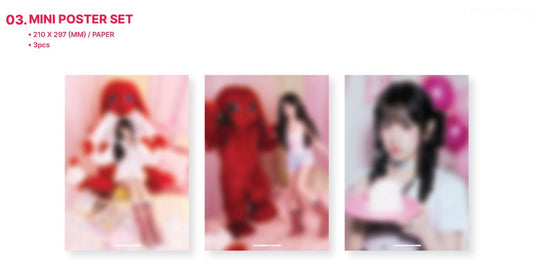 [OFFLINE PROXY 3/10 CLOSED] YUQI CHARACTER POP-UP [TODAY WITH GIGI] MINI POSTER SET