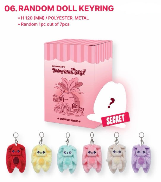 [OFFLINE PROXY 3/10 CLOSED] YUQI CHARACTER POP-UP [TODAY WITH GIGI] RANDOM DOLL KEYRING