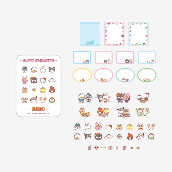 [PREORDER 23/6 CLOSE] STRAY KIDS <SKZOO X SANRIO CHARACTERS> TIN CASE STICKY NOTE SET