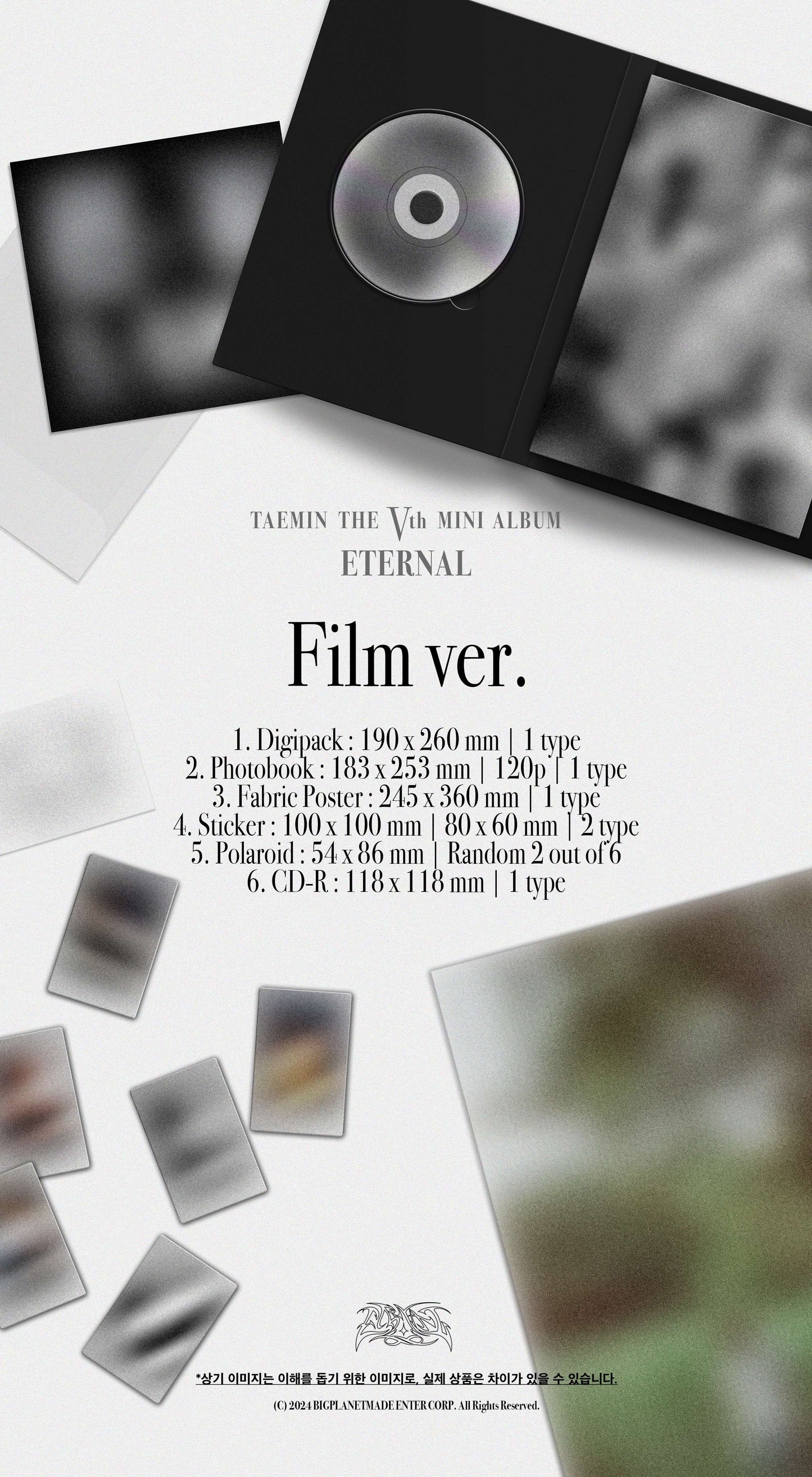 [PREORDER] TAEMIN <ETERNAL> FILM VER